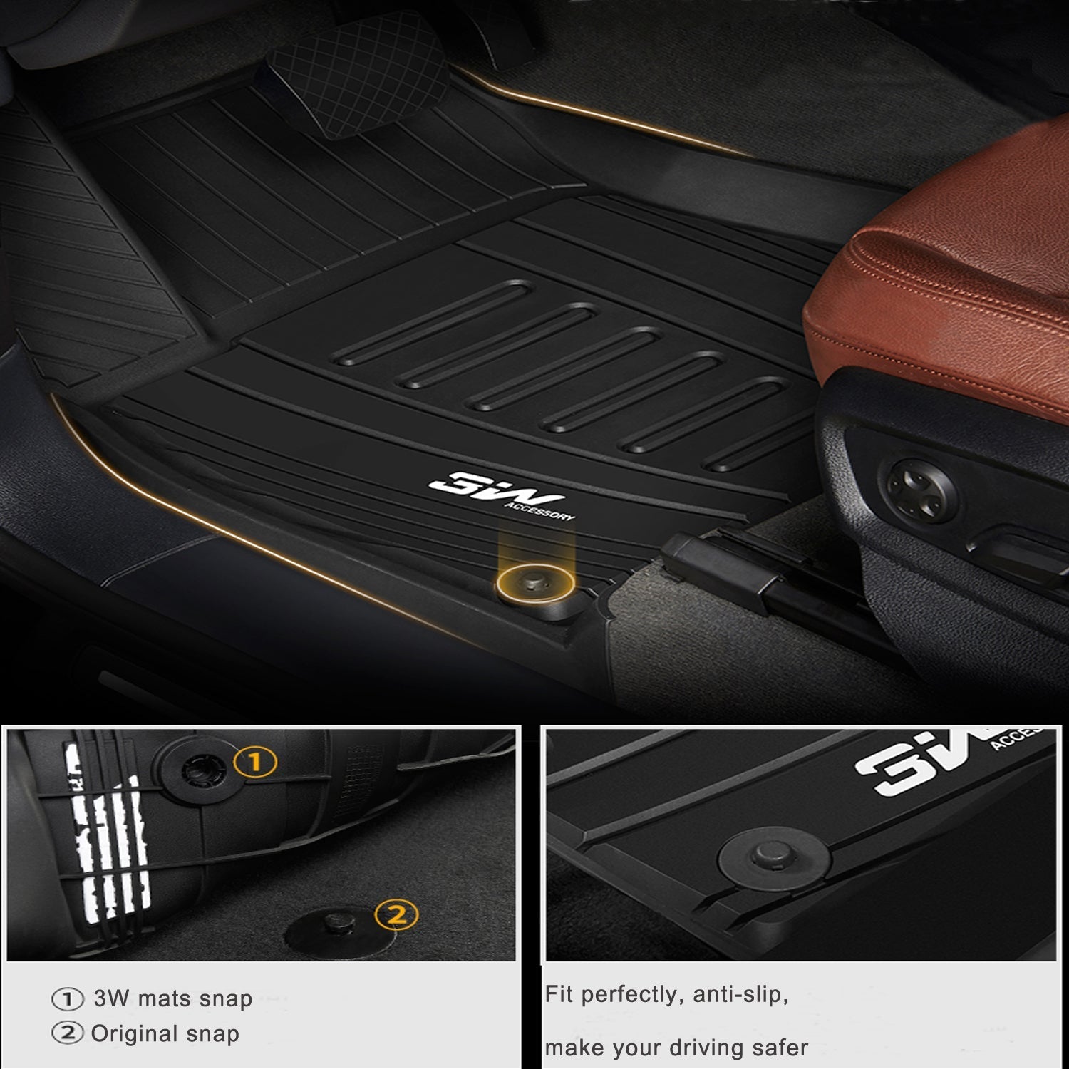 Audi A6 2019 - 2026 - Adrian Pro Series Car Mats - Adrian.UAE