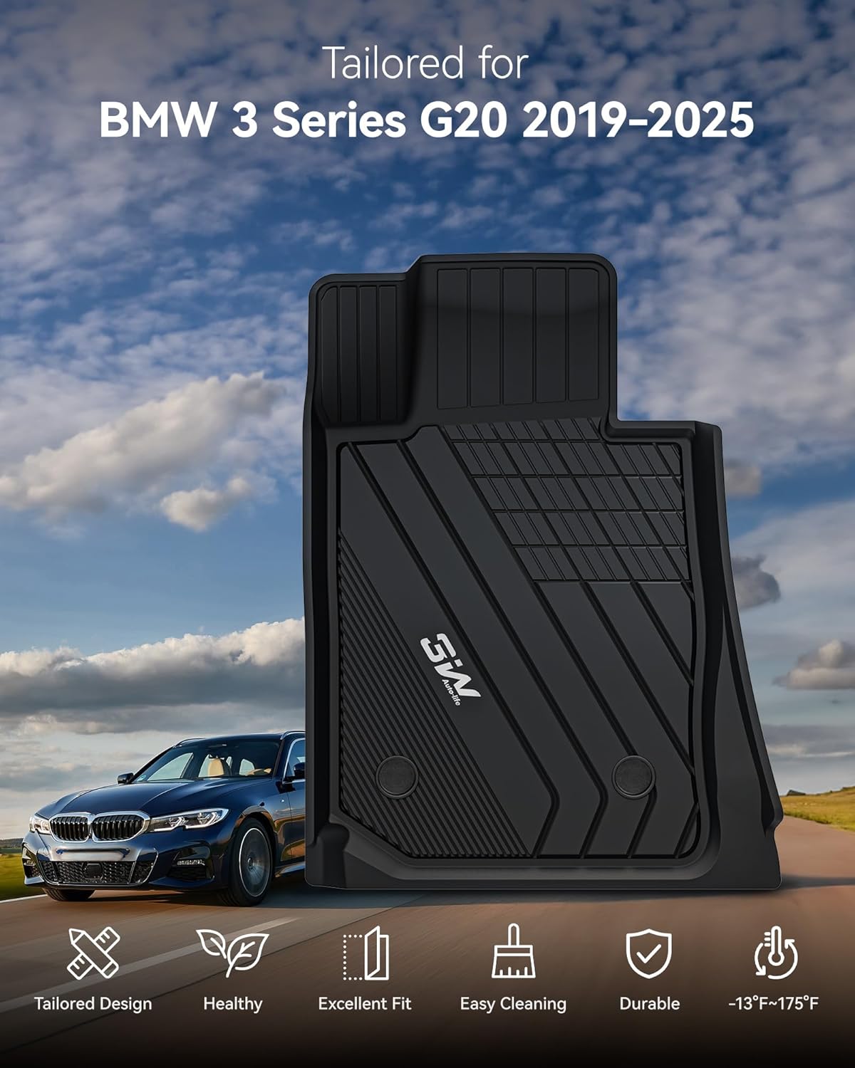 BMW 3 Series 2018 - 2026 - Adrian Pro Series Car Mats - Adrian.UAE