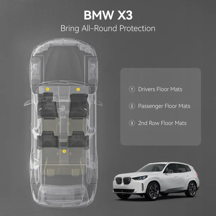 BMW X3/X4 2025 - 2026 - Adrian 3W Series Car Mats - Adrian.UAE