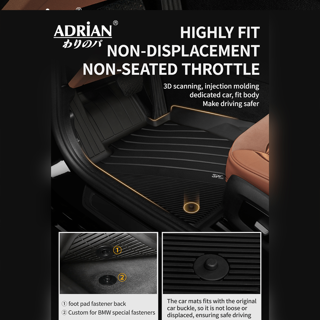 BMW X5 2019 - 2025 - Adrian Pro Series Car Floor Mats - Adrian.UAE