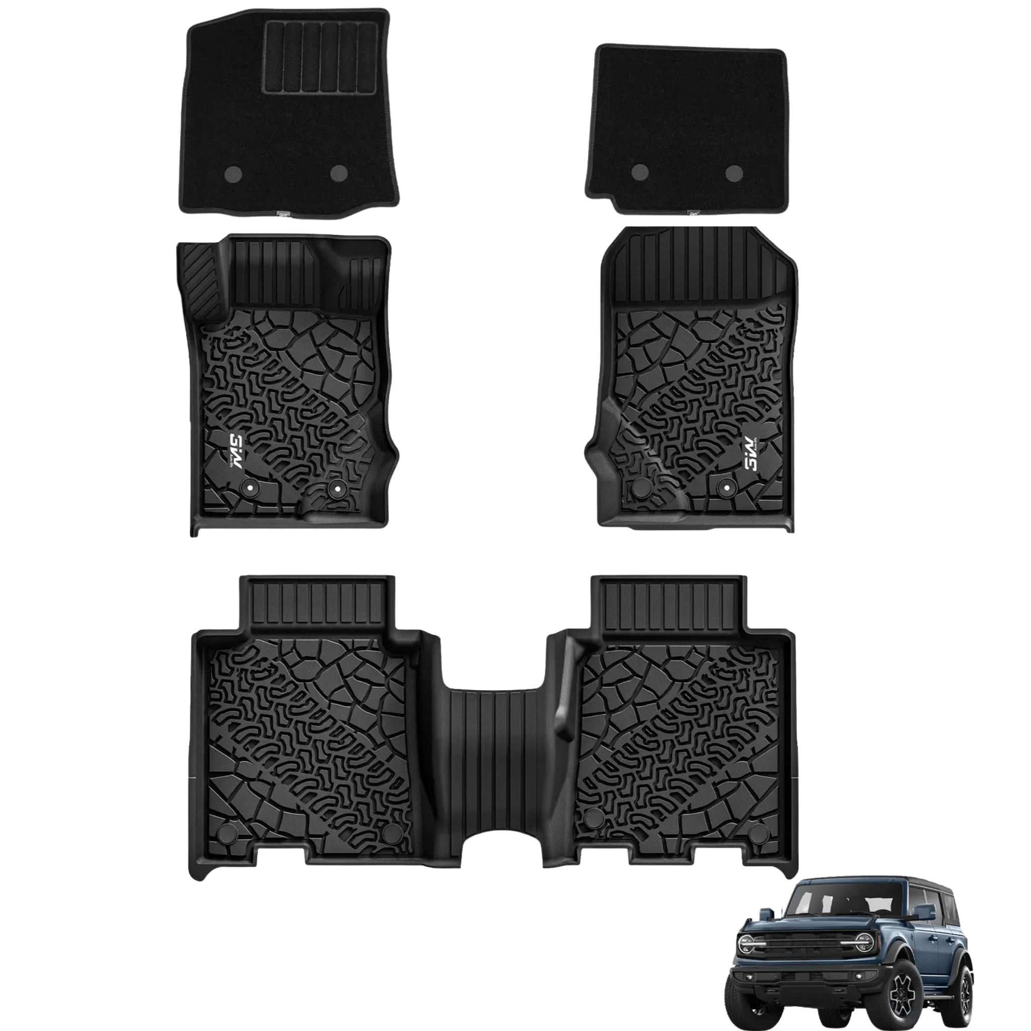 Ford Bronco 2021 - 2025 - Adrian Pro Series Car Mats - Adrian.UAE