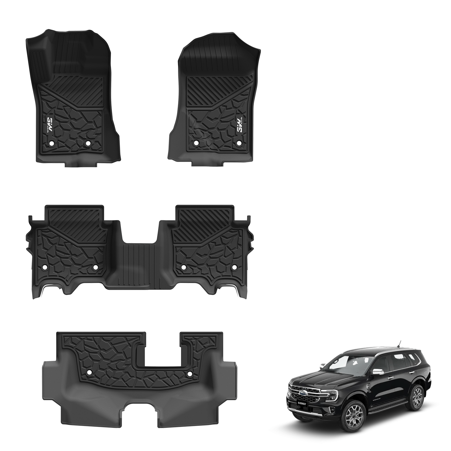 Ford Everest 2024 - 2026 - Pro Series Car Mats - Adrian.UAE