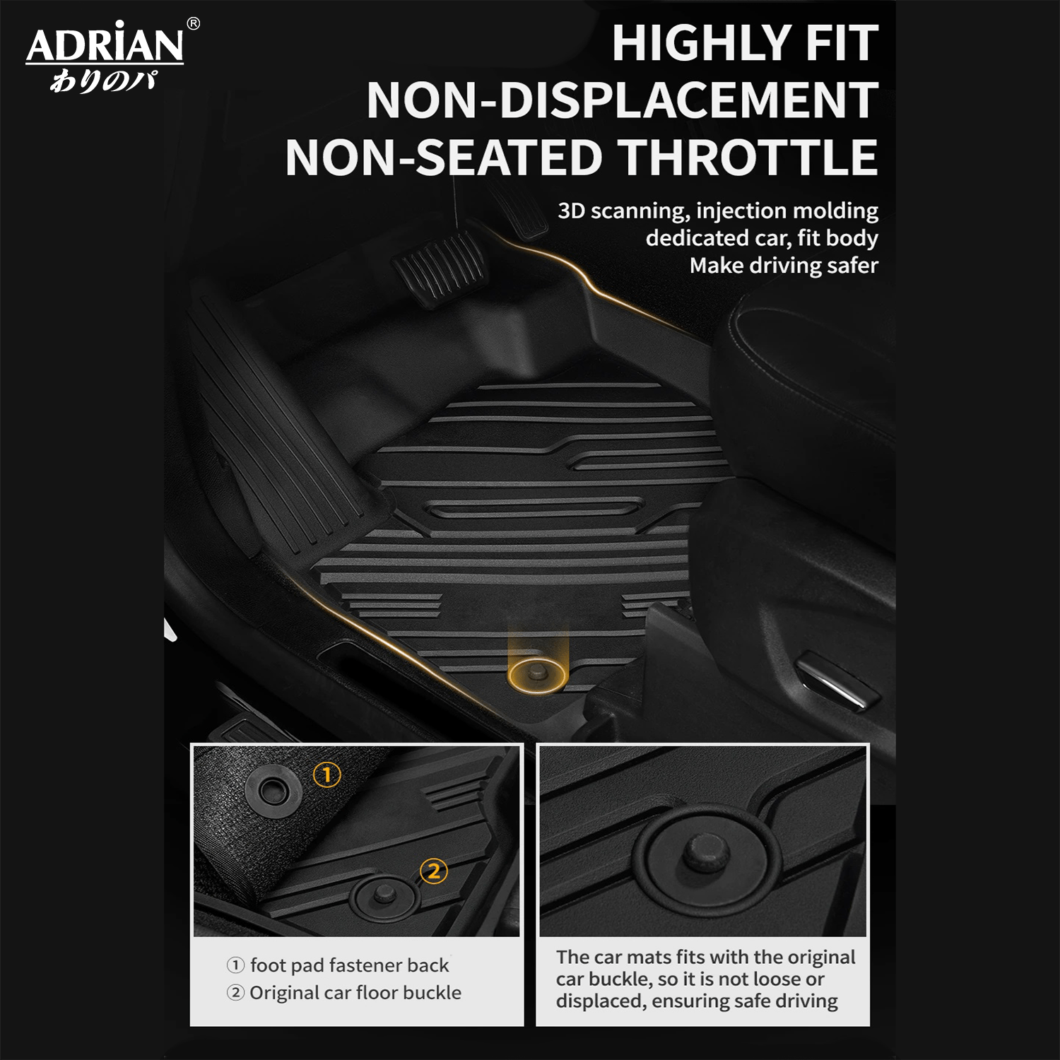 Ford Explorer (2020 - 2025) - Adrian Pro Series Car Mats - Adrian.UAE