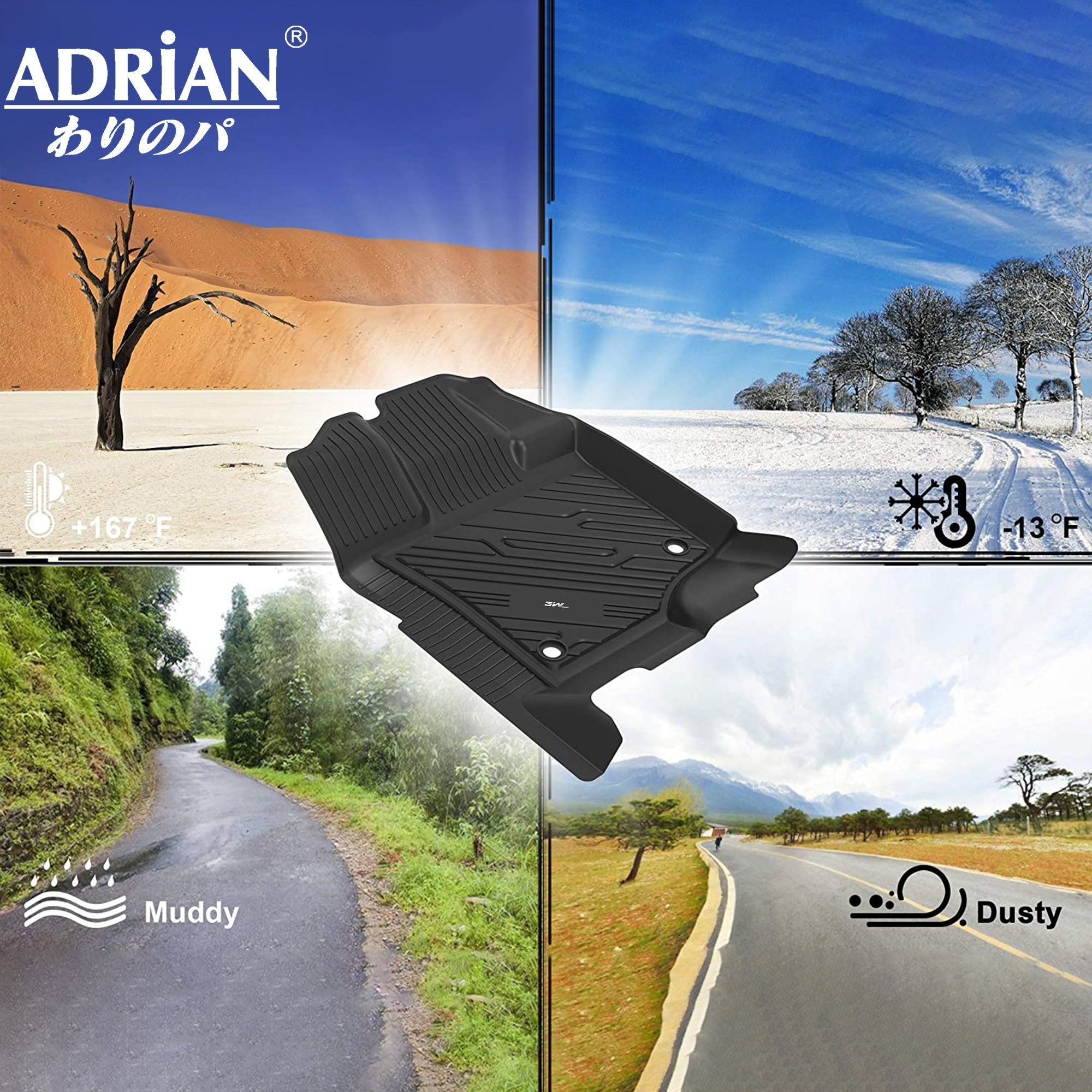 Ford Explorer (2020 - 2025) - Adrian Pro Series Car Mats - Adrian.UAE