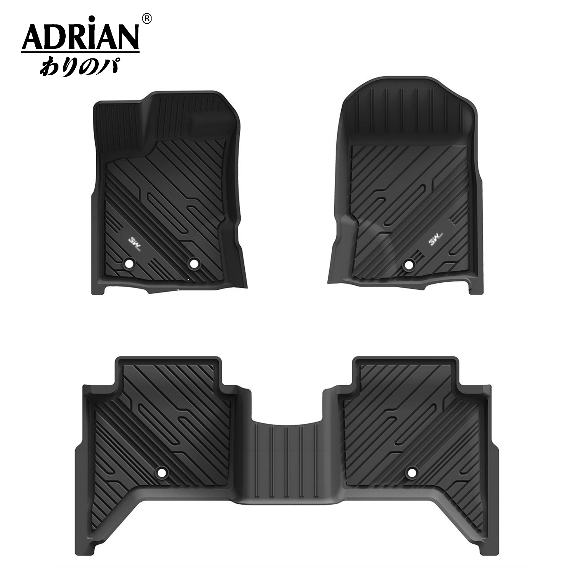 Ford Ranger 2019 - 2023 - Adrian Pro Series Car Mats - Adrian.UAE