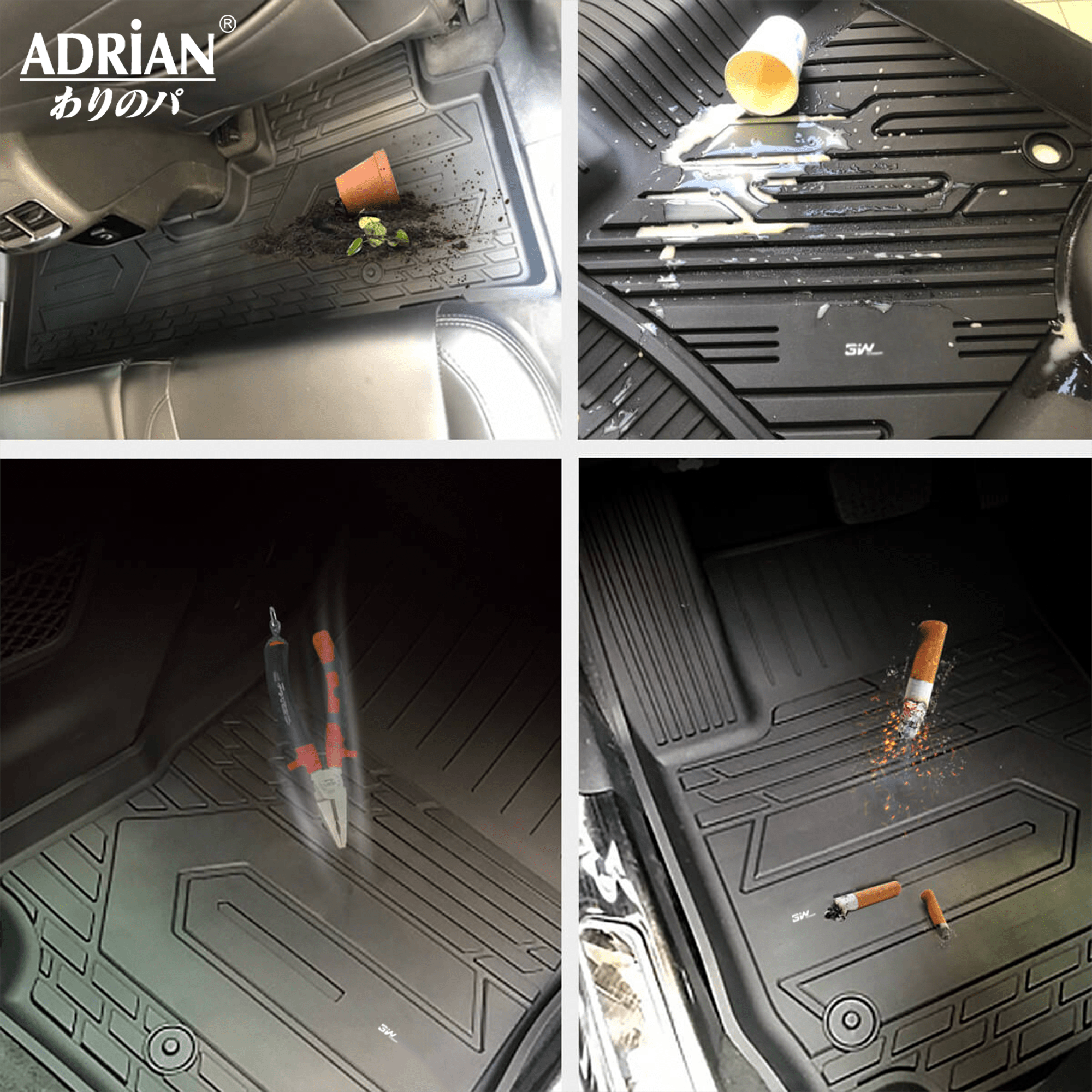 Ford Ranger 2019 - 2023 - Adrian Pro Series Car Mats - Adrian.UAE