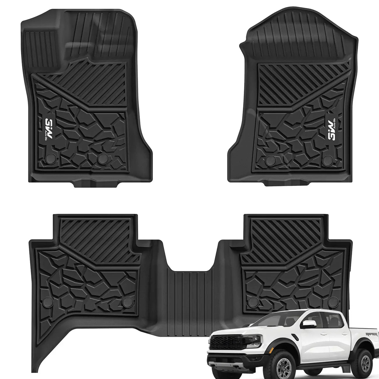Ford Ranger 2024 - 2025 3W ADRIAN Car Mats - Adrian.UAE