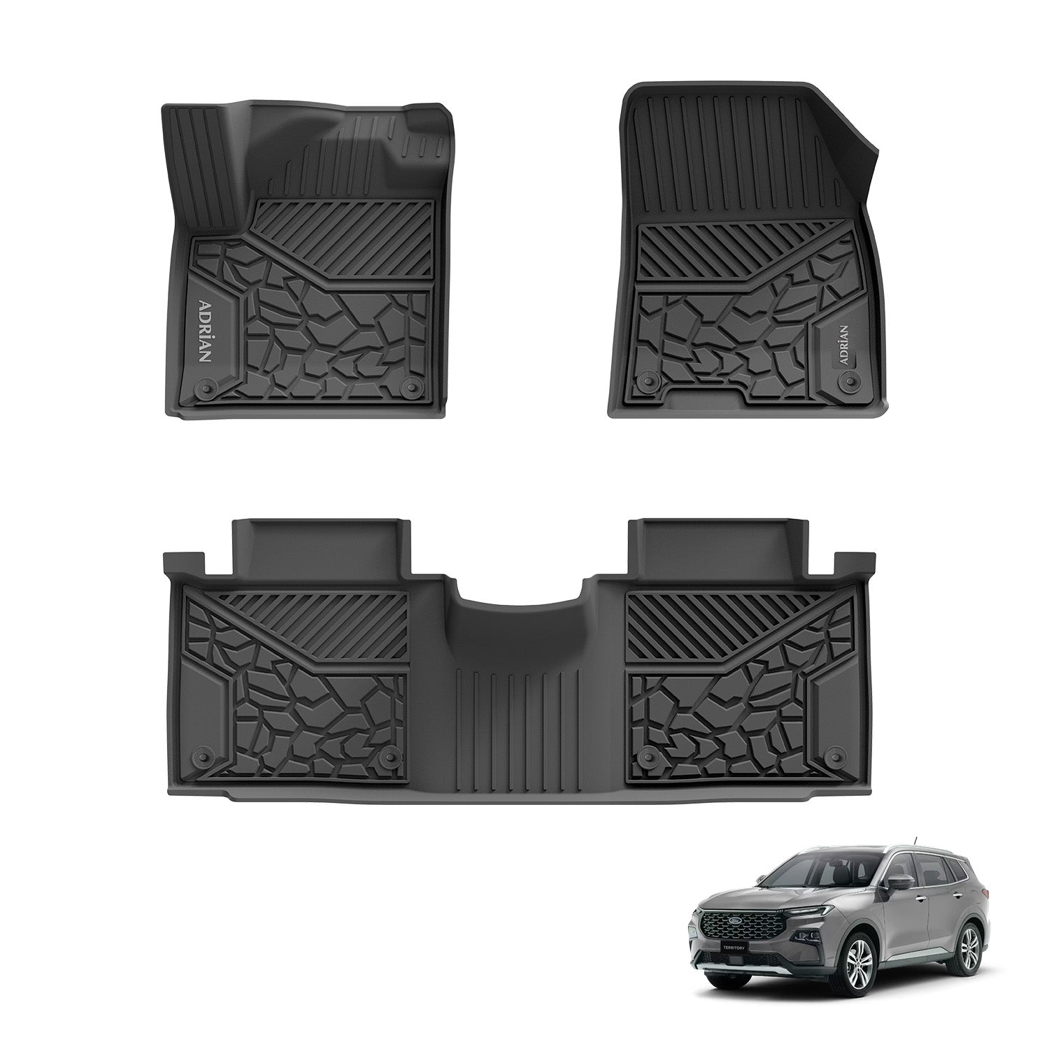 Ford Territory 2023 - 2026 - Adrian Pro Series Car Mats - Adrian.UAE