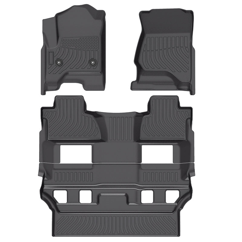 GMC Yukon XL/ Chevrolet Suburban 8 Seats 2015 - 2020 - Comfort Series Car Mats - Adrian.UAE