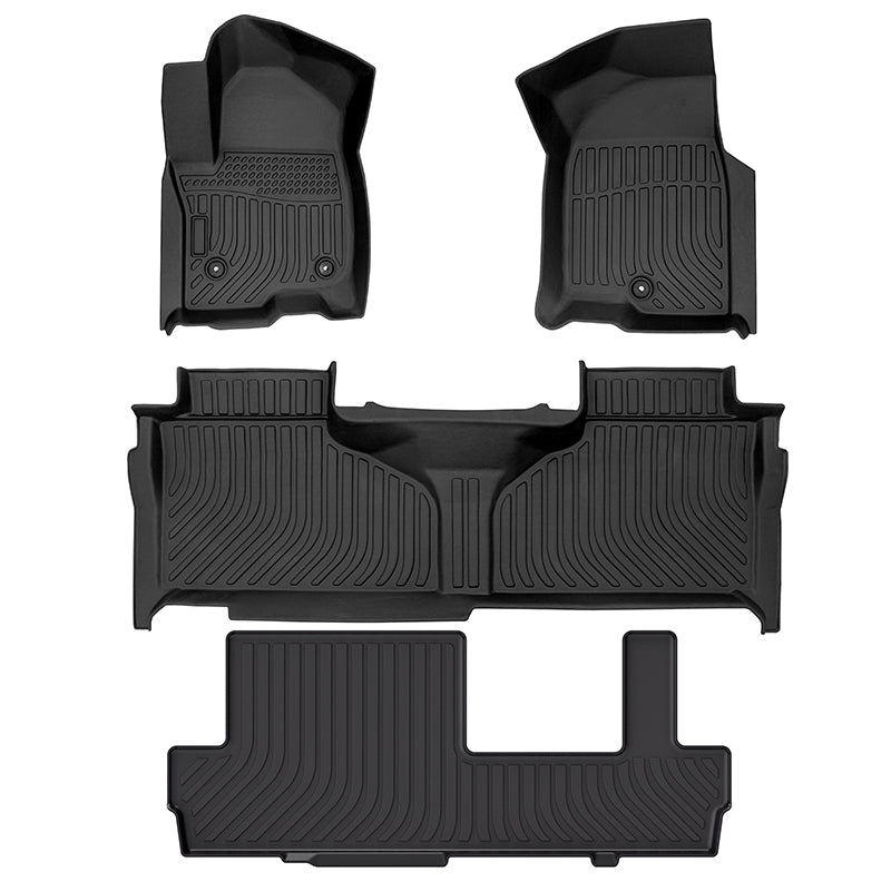 GMC Yukon XL/ Chevrolet Suburban 8 Seats 2021 - 2025 - Comfort Series Car Mats - Adrian.UAE
