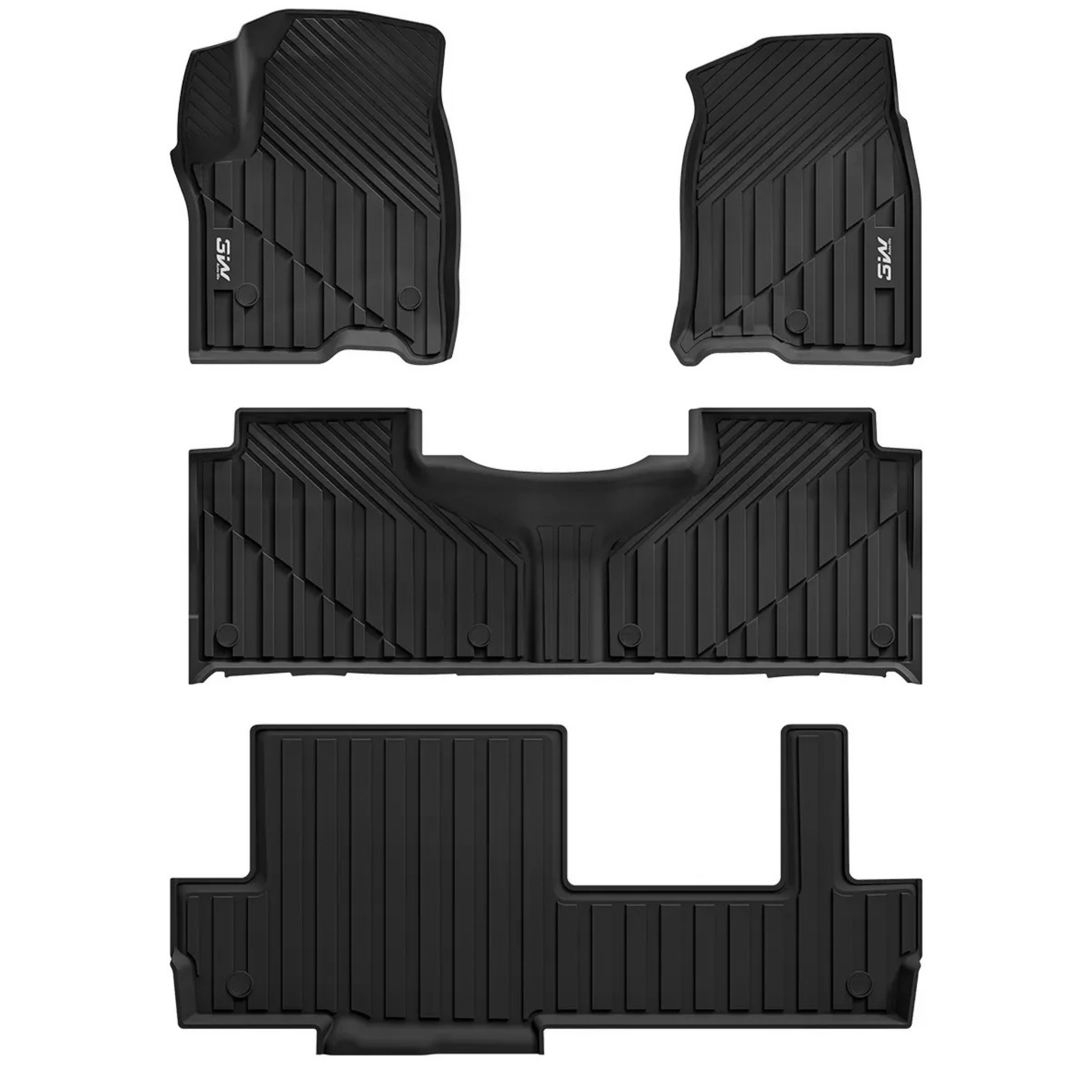 GMC Yukon/Chevrolet Tahoe//Cadillac Escalade 2021 - 2026 (Short Chassis - 2nd Row Bench Seats) - Pro Series Car Mats - Adrian.UAE