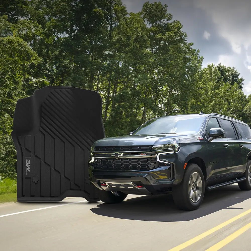 GMC Yukon/Chevrolet Tahoe//Cadillac Escalade 2021 - 2026 (Short Chassis - 2nd Row Bench Seats) - Pro Series Car Mats - Adrian.UAE