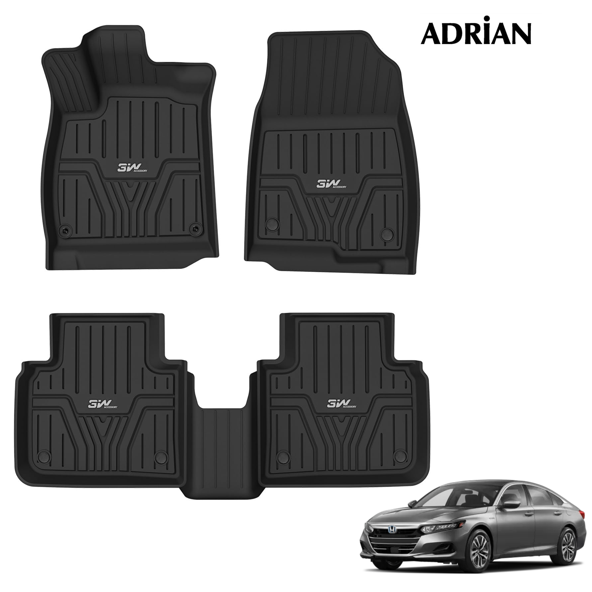 Honda Accord 2018 - 2022 (Not Fit New Shape 2023) - Adrian Pro Series Car Mats - Adrian.UAE
