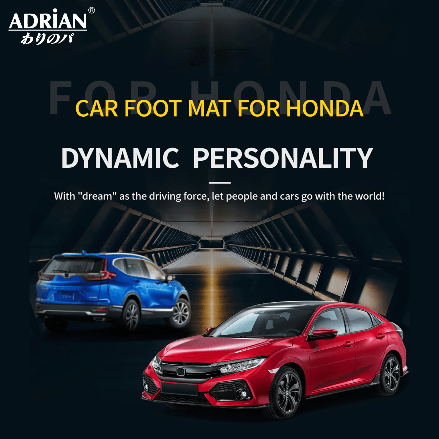 Honda Accord 2018 - 2022 (Not Fit New Shape 2023) - Adrian Pro Series Car Mats - Adrian.UAE