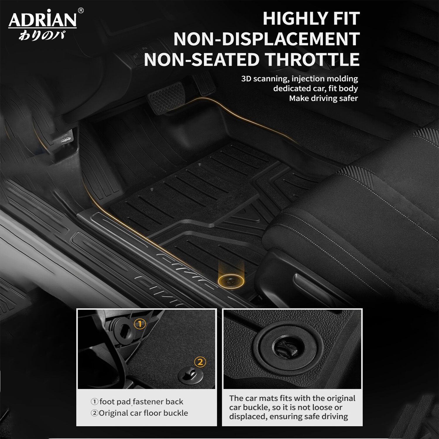 Honda CRV 2017 - 2022 - Adrian Car Mat Pro Series - Adrian.UAE