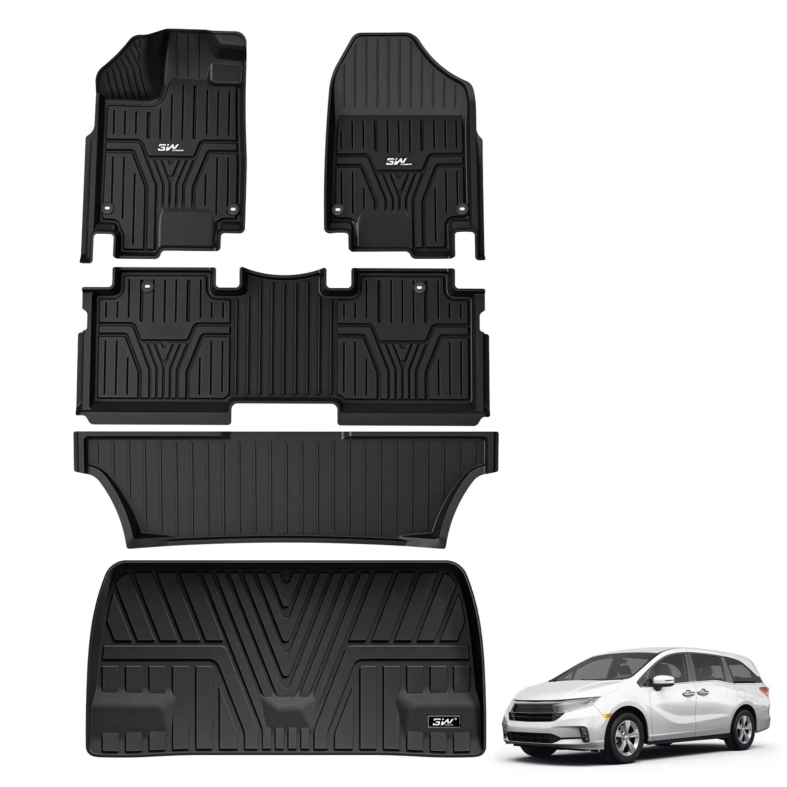 Honda Odyssey 2018 - 2026 - Adrian 3WSeries Car Mats - Adrian.UAE
