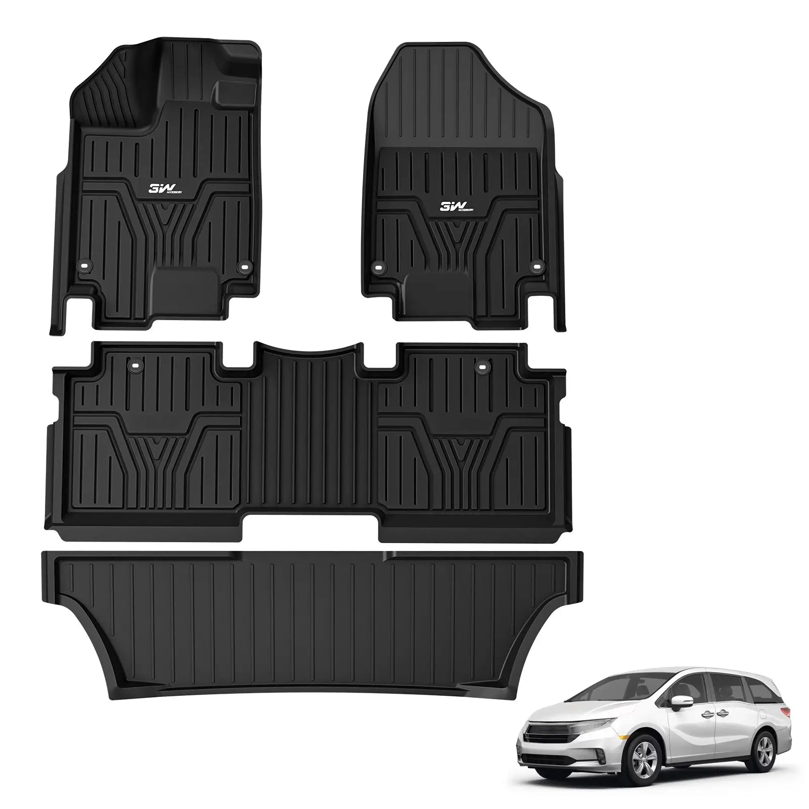Honda Odyssey 2018 - 2026 - Adrian 3WSeries Car Mats - Adrian.UAE