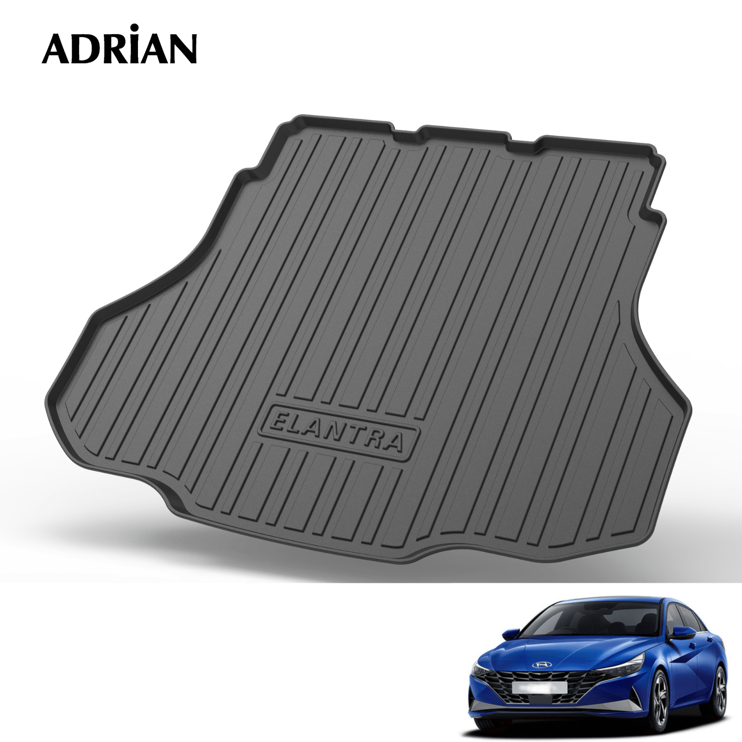 Hyundai Elantra 2021 - 2025 - Gards Series Trunk Mat - Adrian.UAE