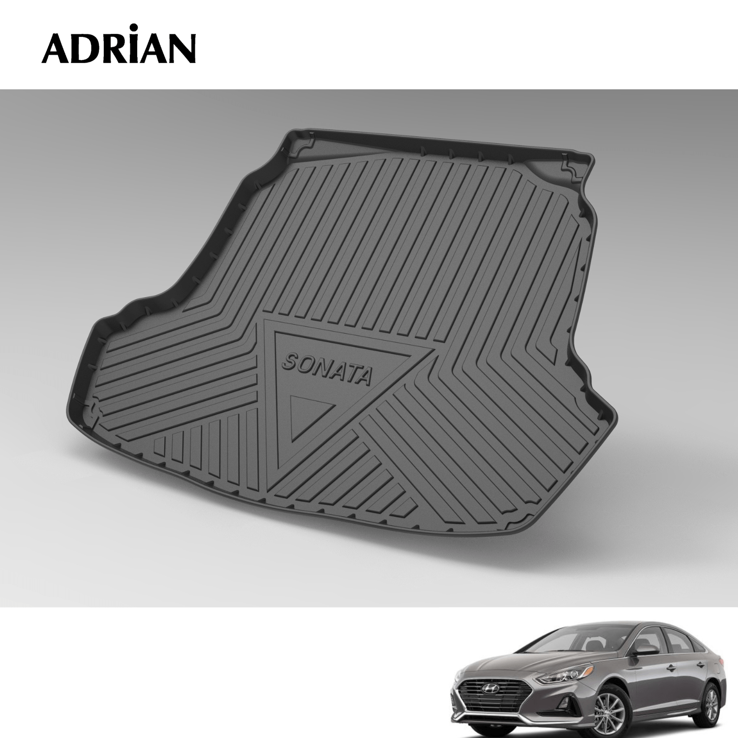 Hyundai Sonata 2015 - 2019 - Gards Series Trunk Mat - Adrian.UAE