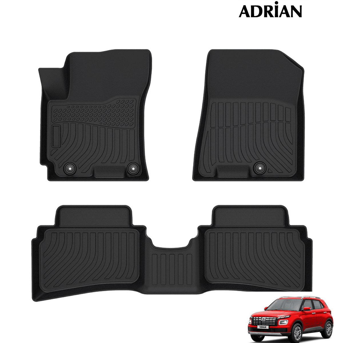 Hyundai Venue 2023 - 2026 - Comfort Series Car Mats - Adrian.UAE