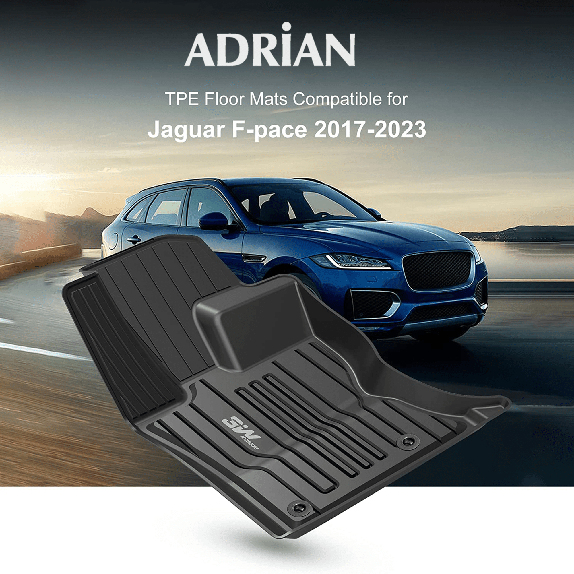 Jaguar F - Pace 2016 - 2025 - Pro Series Car Mats - Adrian.UAE