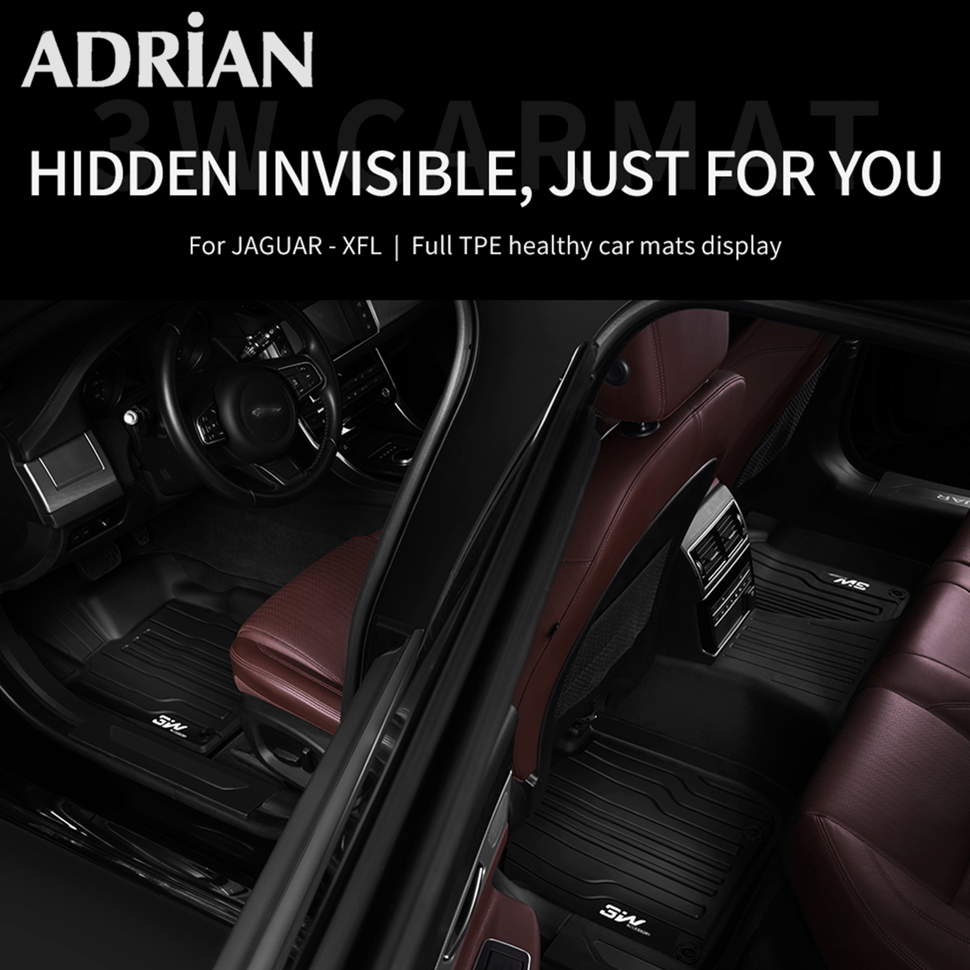 Jaguar F - Pace 2016 - 2025 - Pro Series Car Mats - Adrian.UAE