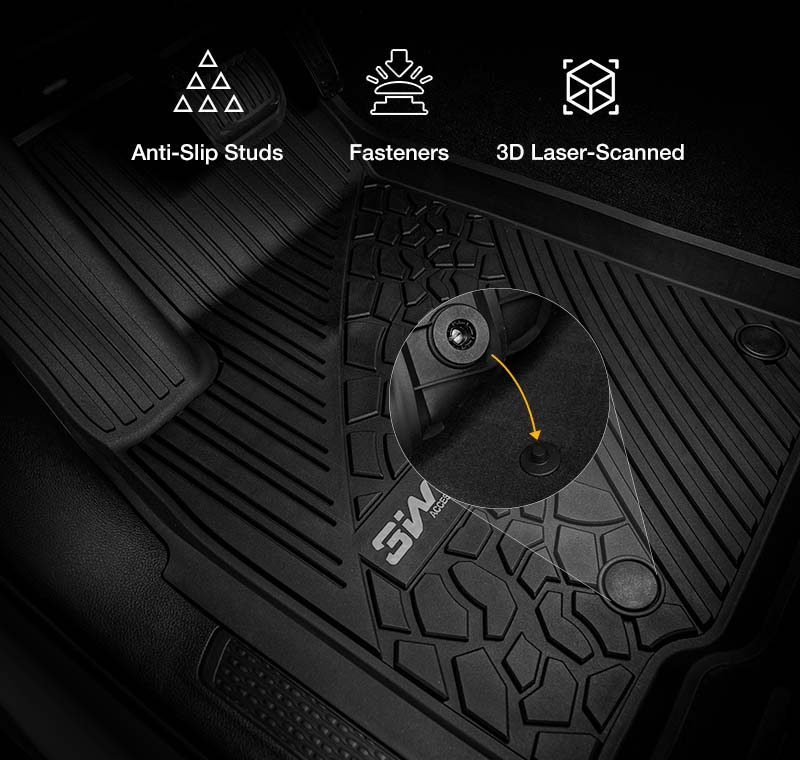 Jeep Grand Cherokee 5 Seats 2021 - 2025 - Adrian Car Mats Pro Series - Adrian.UAE