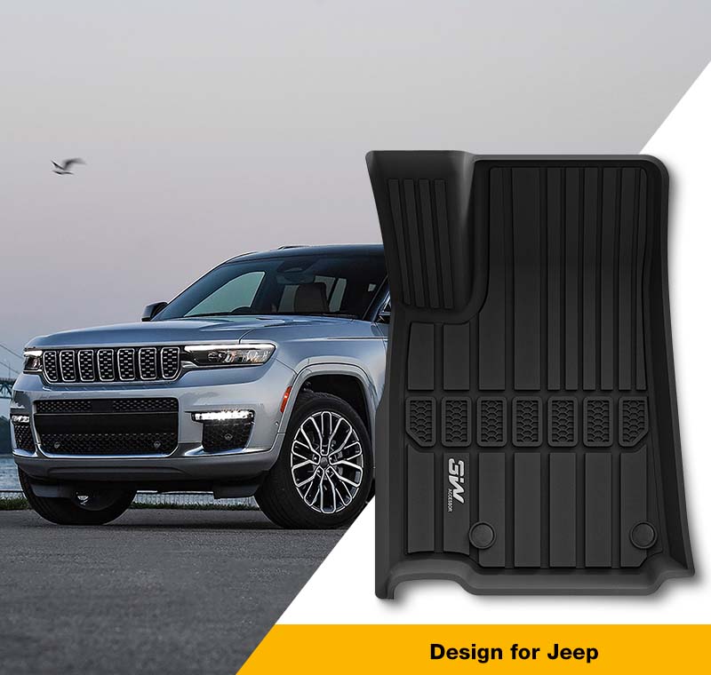 Jeep Grand Cherokee L 2021 - 2025 (7 Seats) - Adrian Car Mats Pro Series - Adrian.UAE
