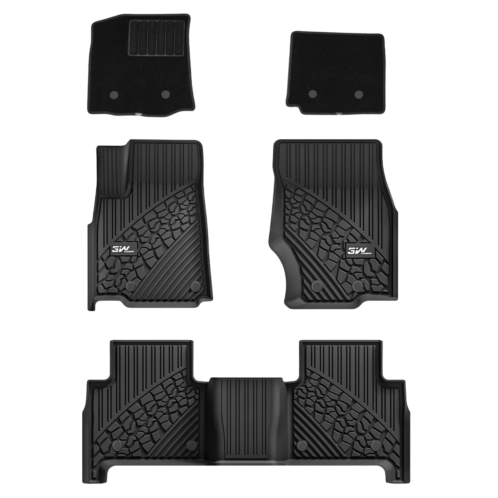 Jeep Wrangler JL 2018 - 2025 (4 doors) - Pro Series Car Mats - Adrian.UAE