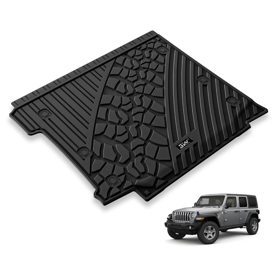Jeep Wrangler JL 2018 - 2026 (4 doors) - Pro Car Trunk Mat - Adrian.UAE
