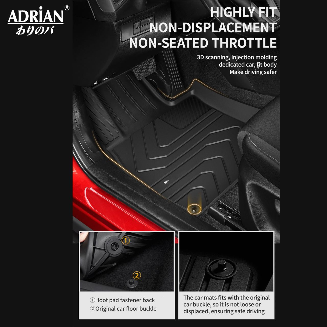 Mazda 6 2014 - 2025 - Adrian Car Mat Pro Series - Adrian.UAE