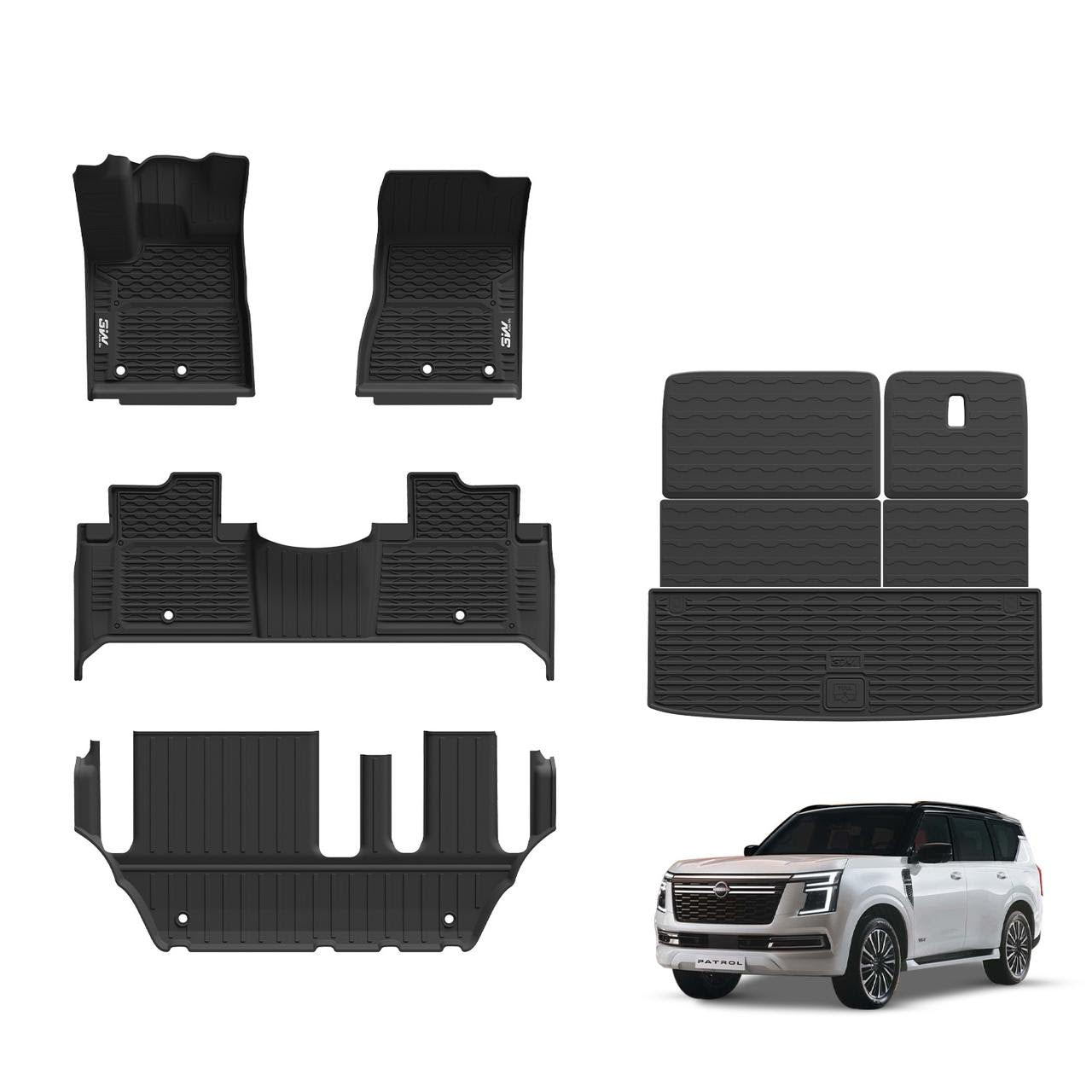 Nissan Patrol / Infinity QX80 2025 - Adrian 3W Car Mats Pro Series - Adrian.UAE