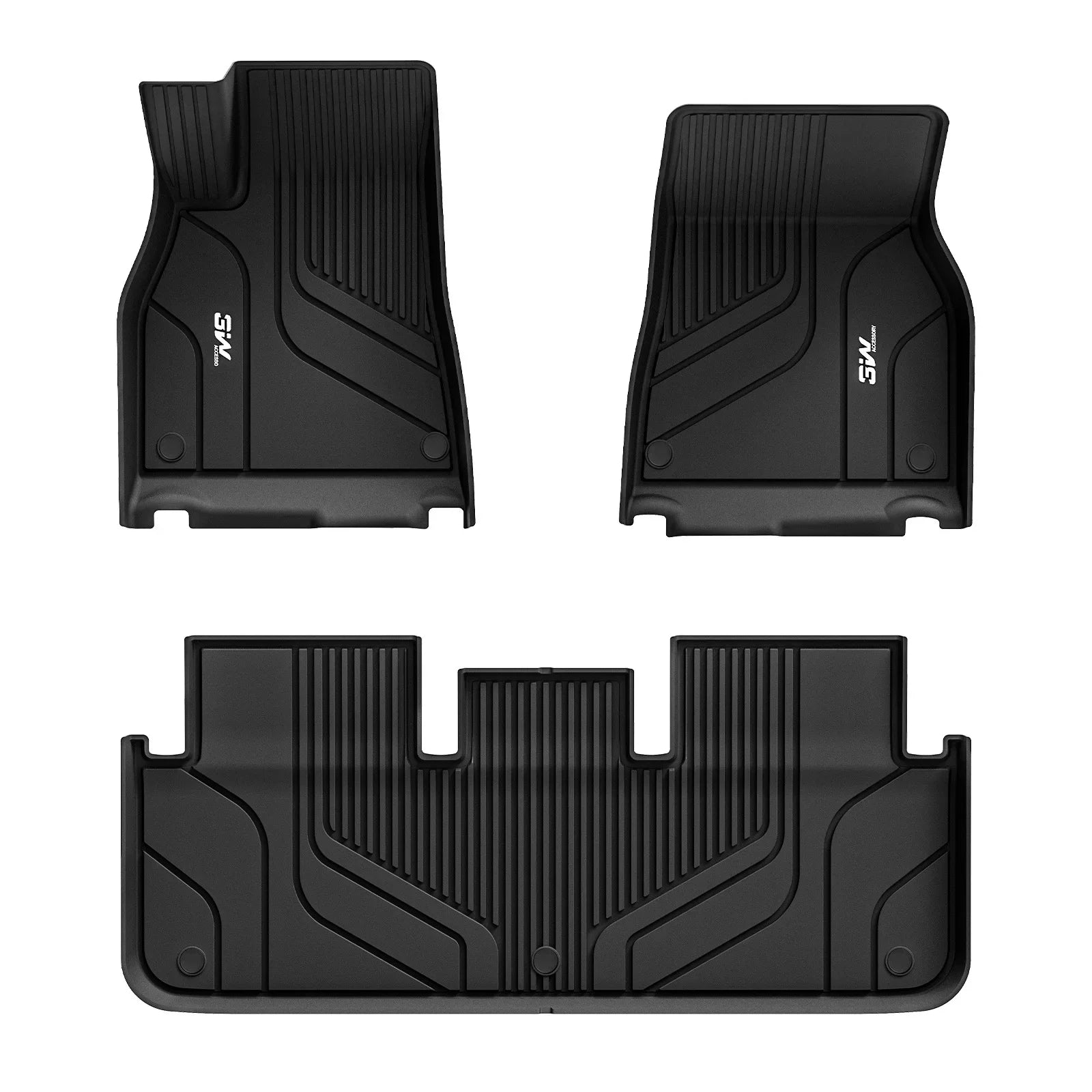 Tesla Model S 2022 - 2025 ADRIAN Custom Floor Mats TPE Material & All - Weather Protection - Adrian.UAE