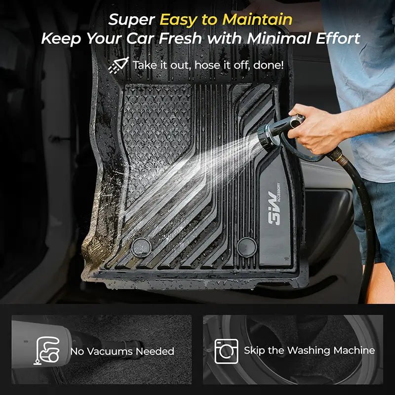 Tesla Model S 2022 - 2025 ADRIAN Custom Floor Mats TPE Material & All - Weather Protection - Adrian.UAE