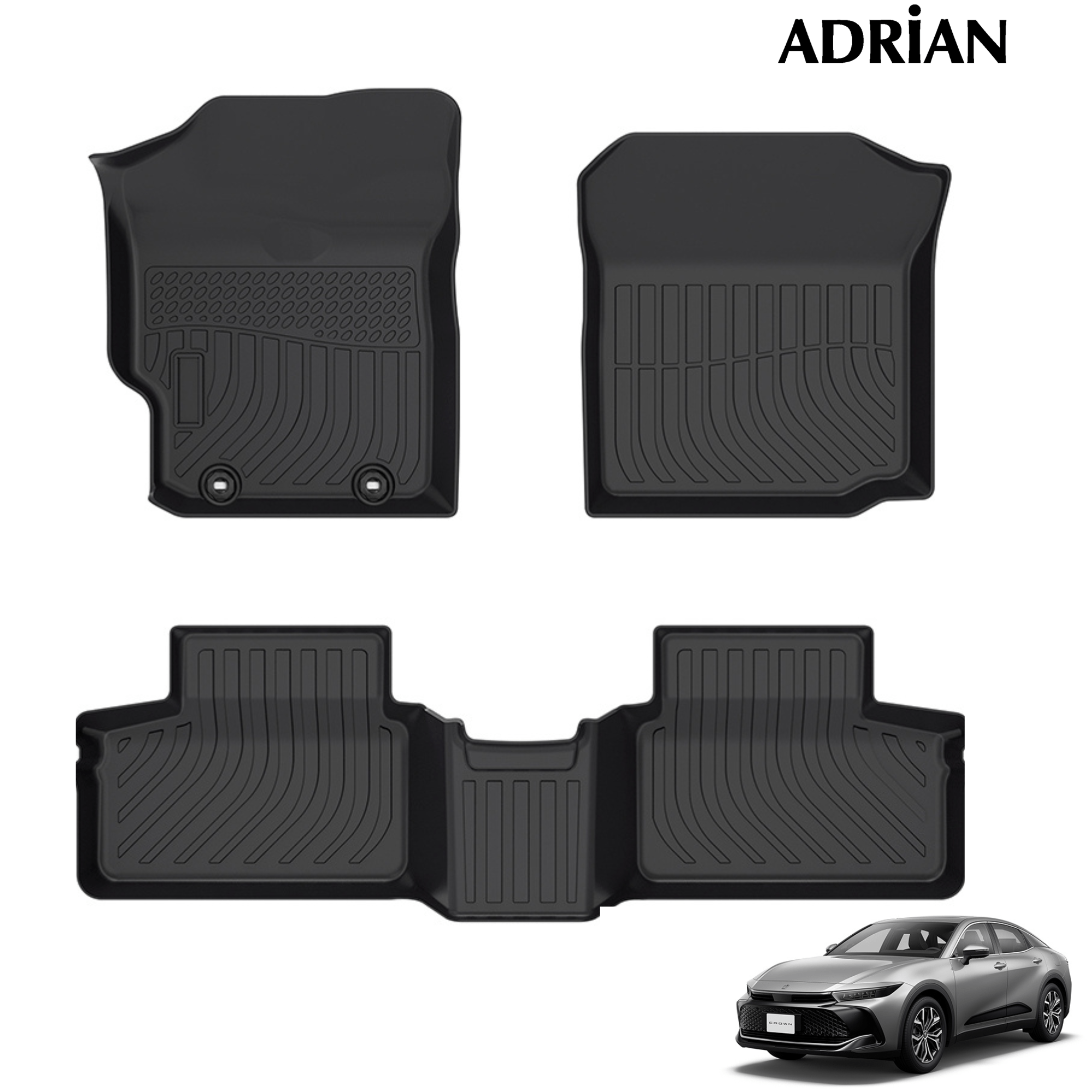 Toyota Crown 2023 - 2025 - Comfort Series Car Mats - Adrian.UAE