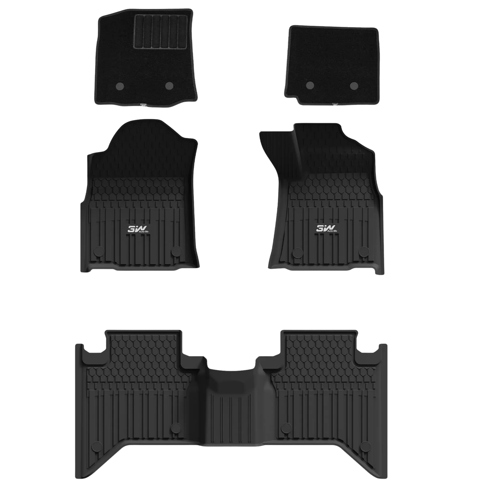 Toyota Hilux Double Cab 2016 - 2025 - Adrian Car Mats Pro Series - Adrian.UAE