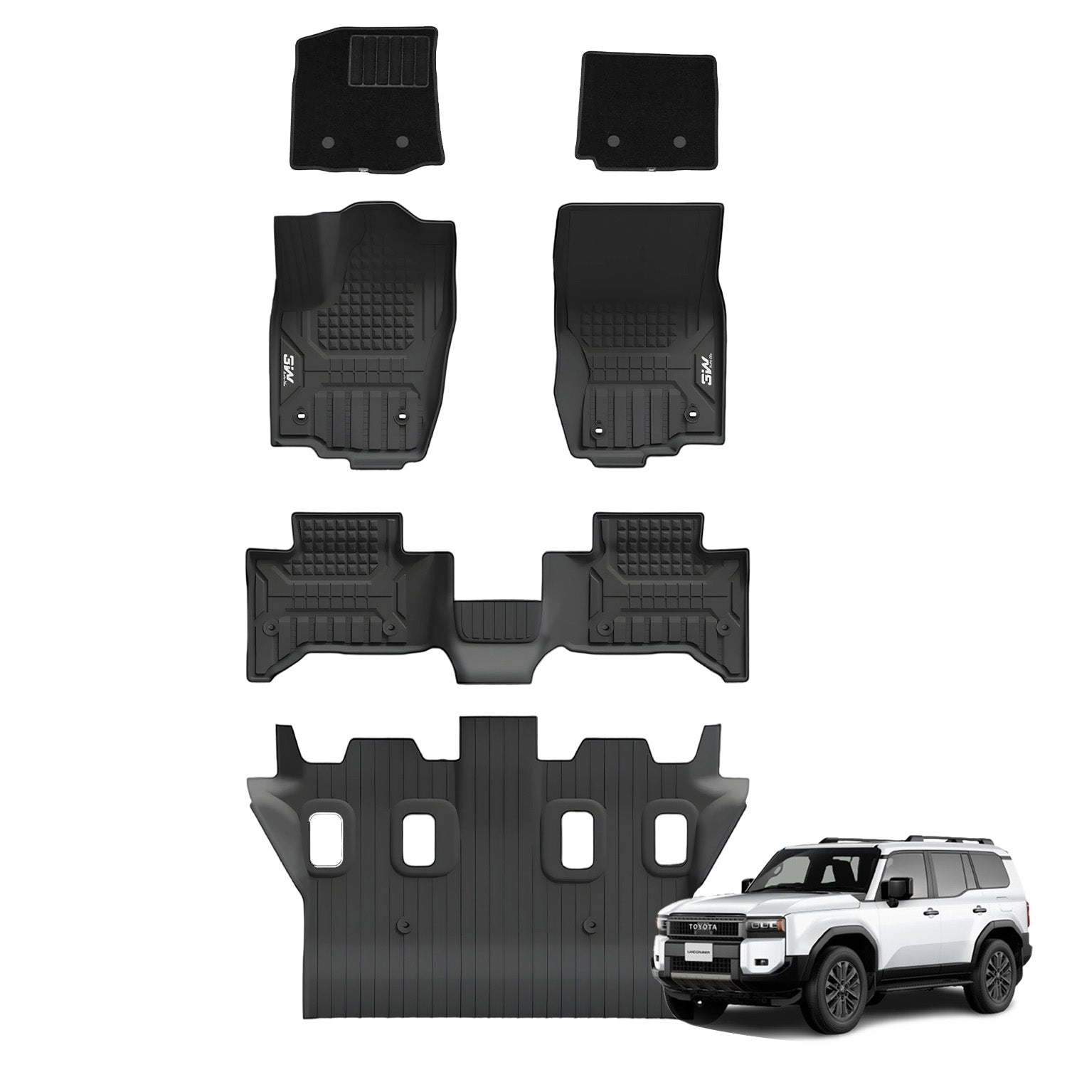 Toyota Prado 2024 - 2025 3W Adrian Pro Series Car Mats - Adrian.UAE