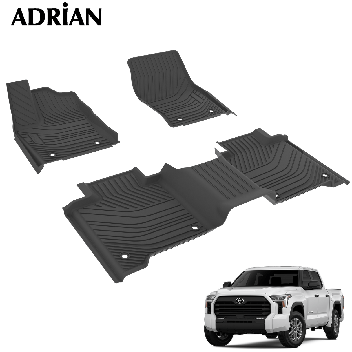 Toyota Tundra 2022 - 2025 - Adrian Car Mats Pro Series - Adrian.UAE