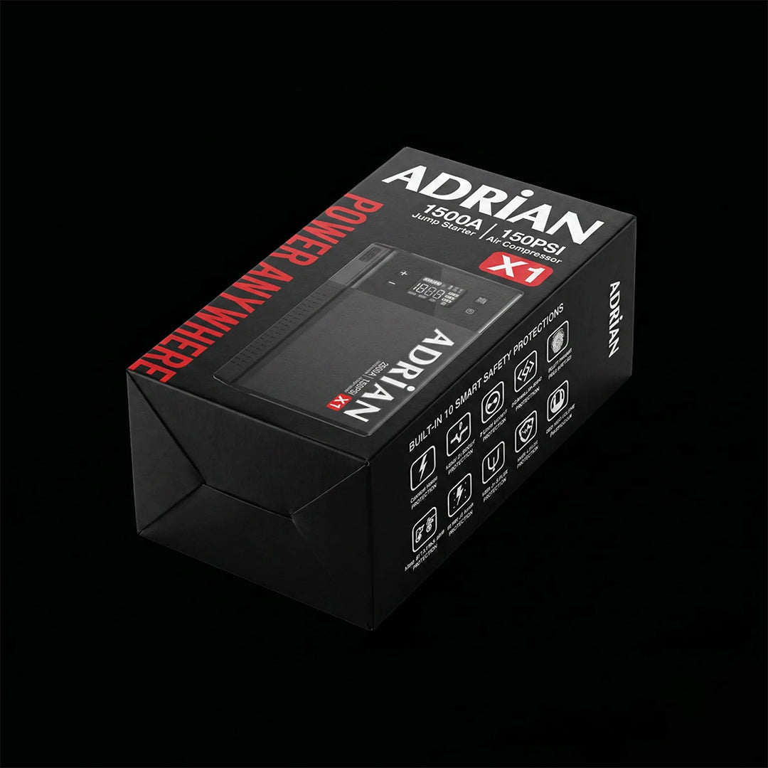 Adrian X1 4-in-1 Jump Starter and Tyre Inflator