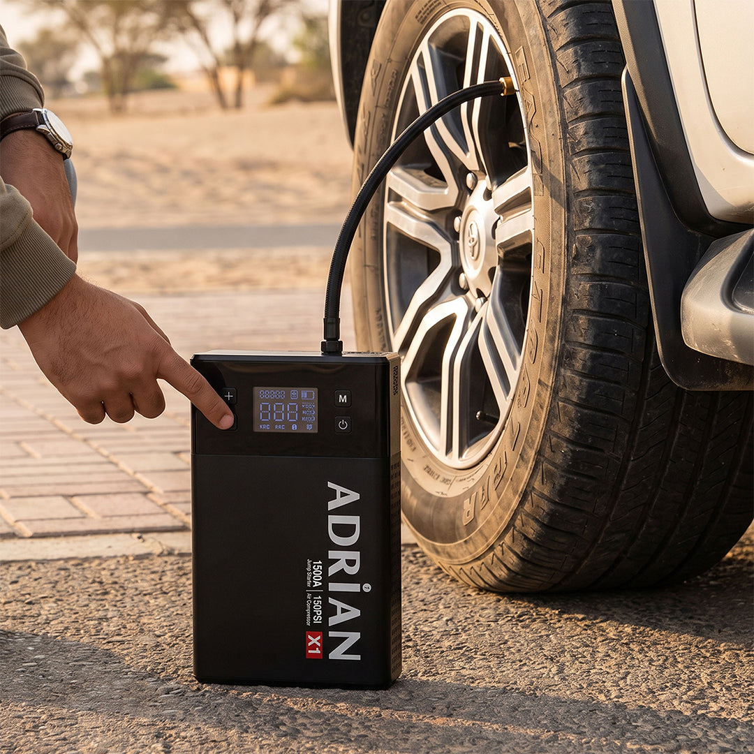 Adrian X1 4-in-1 Jump Starter and Tyre Inflator