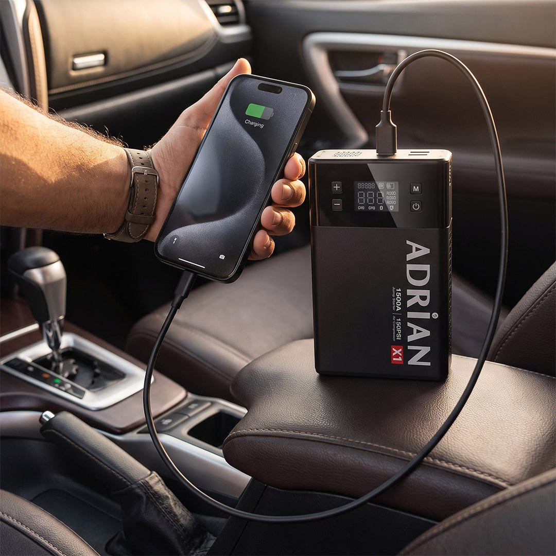 Adrian X1 4-in-1 Jump Starter and Tyre Inflator