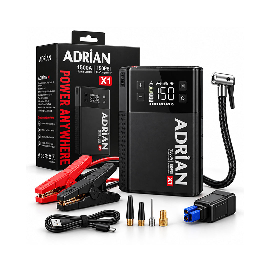 Adrian X1 4-in-1 Jump Starter and Tyre Inflator