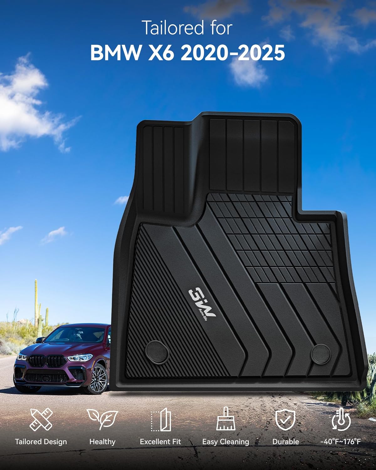 BMW X6 2020 - 2026 - Adrian Pro Series Car Mats - Adrian.UAE