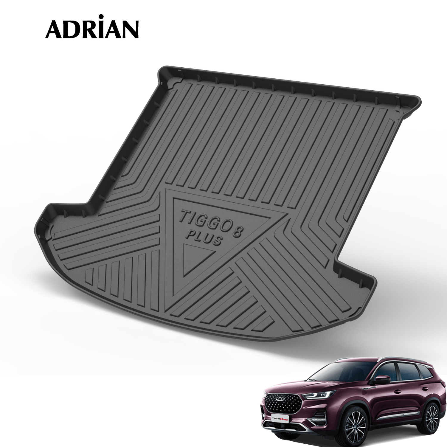 Chery Tiggo 8 - Tiggo 8 Pro 2018 - 2025 - Gards Series Trunk Mat - Adrian.UAE