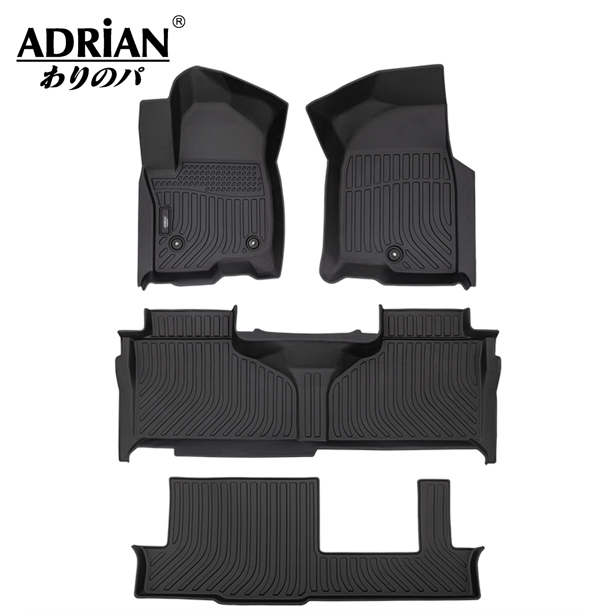 Chevrolet Tahoe/GMC Yukon/Cadillac Escalade 2021 - 2025(Short Chassis - 2nd Row Bench Seats) - Comfort Series Car Mats - Adrian.UAE