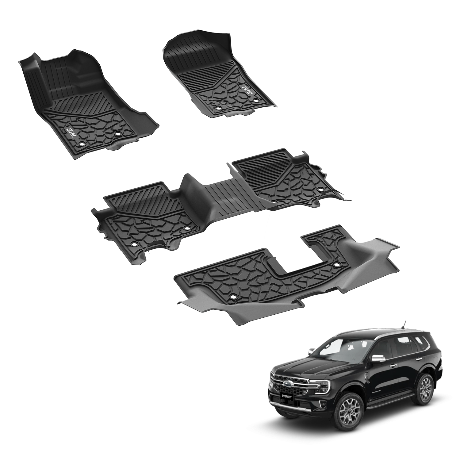 Ford Everest 2024 - 2026 - Pro Series Car Mats - Adrian.UAE