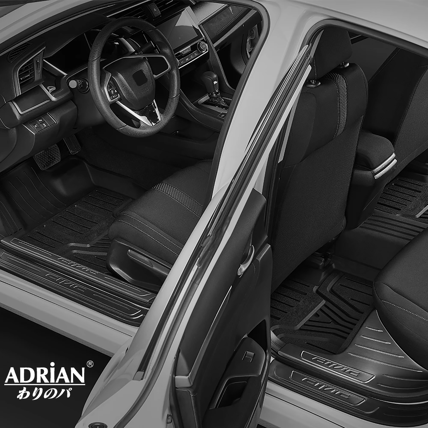 Honda Accord 2018 - 2022 (Not Fit New Shape 2023) - Adrian Pro Series Car Mats - Adrian.UAE