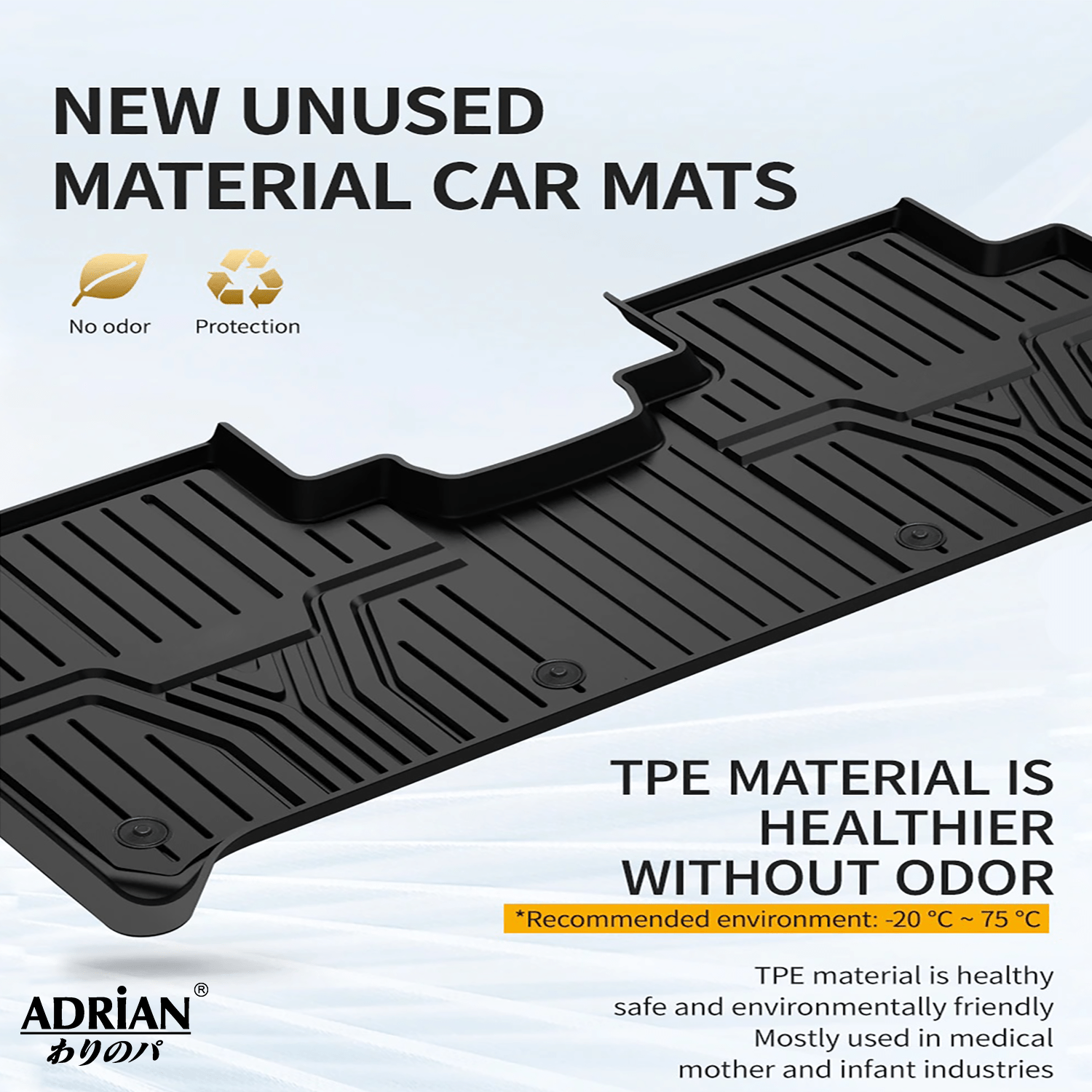Honda Accord 2018 - 2022 (Not Fit New Shape 2023) - Adrian Pro Series Car Mats - Adrian.UAE