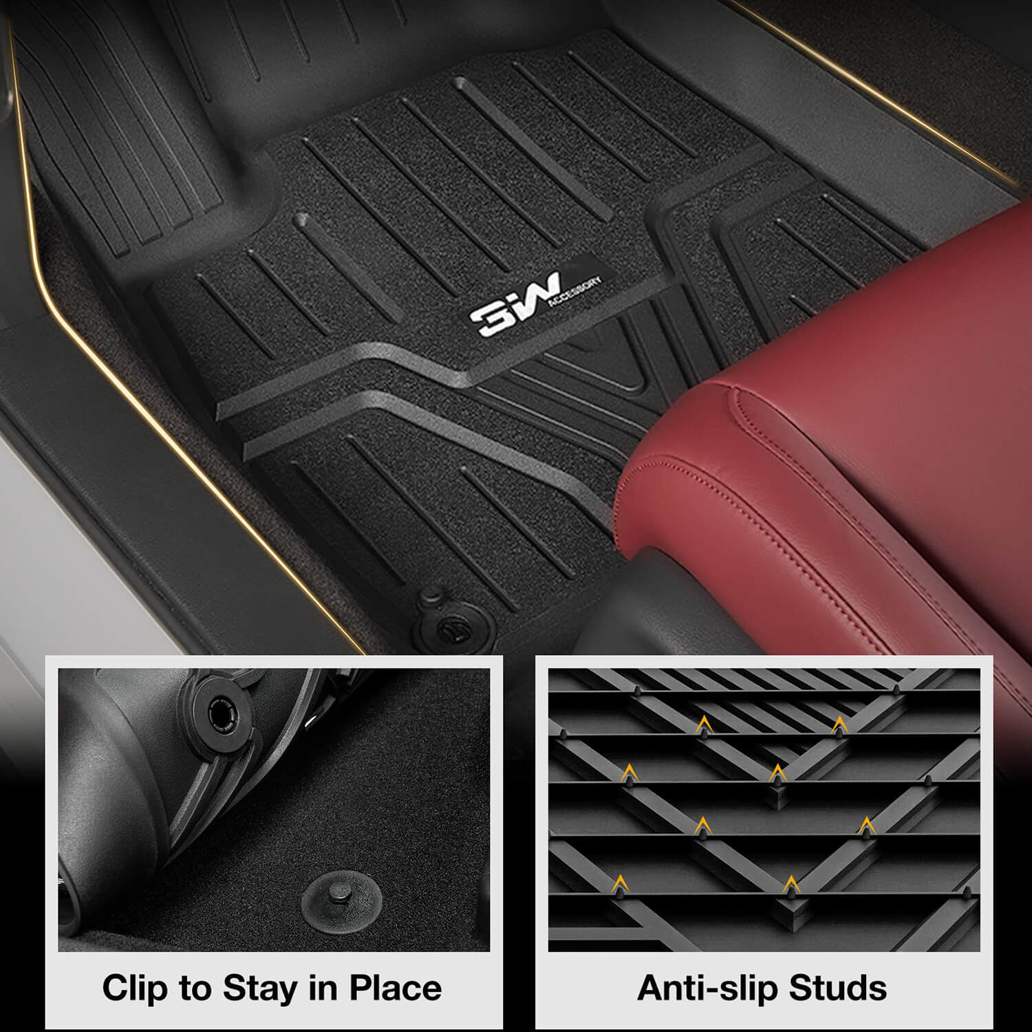 Honda Accord 2023 - 2025 New Shape - Adrian Pro Series Car Mats - Adrian.UAE