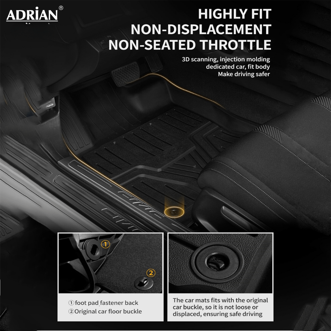 Honda Civic 2017 - 2021 Adrian Car mats Pro Series - Adrian.UAE